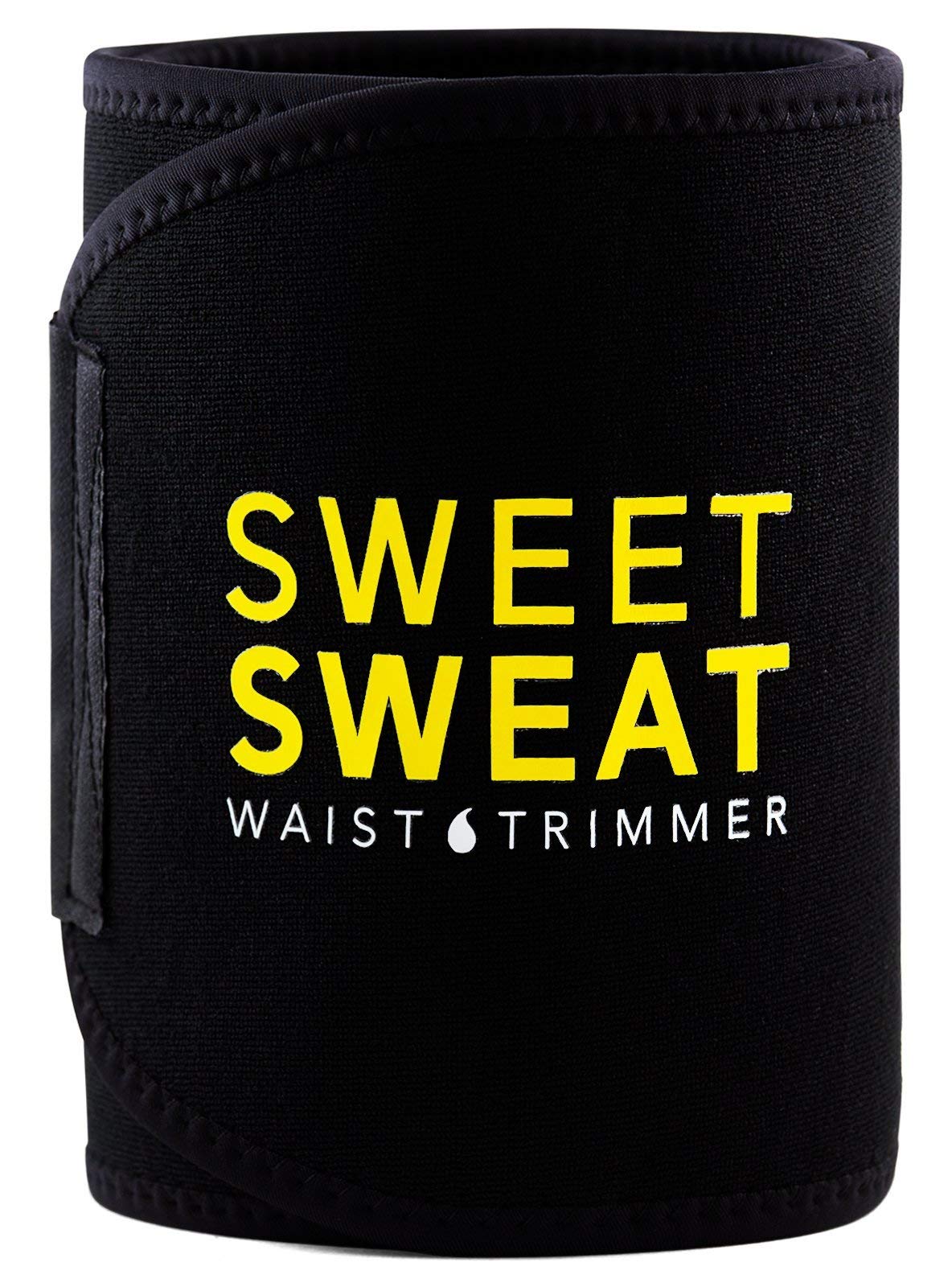 Sweet Sweat Waist Trimmer, by Sports Research - Get More From Your Workout - Sweat Band Increases Stomach Temp to Cut Water Weig