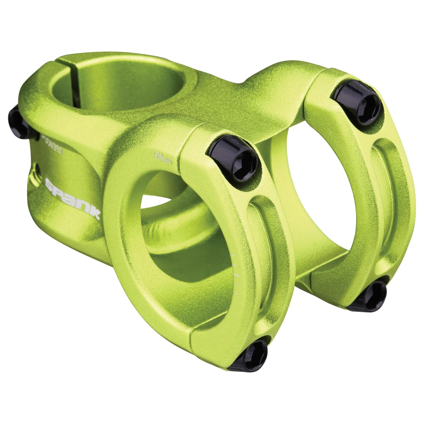 Spank Spoon 350 Stem,Green,45Mm Chamfered Bar Clamp, Ultra-Short Stack Height, Bicycle Stem, Ideal For Astm 5, All Mountain, End