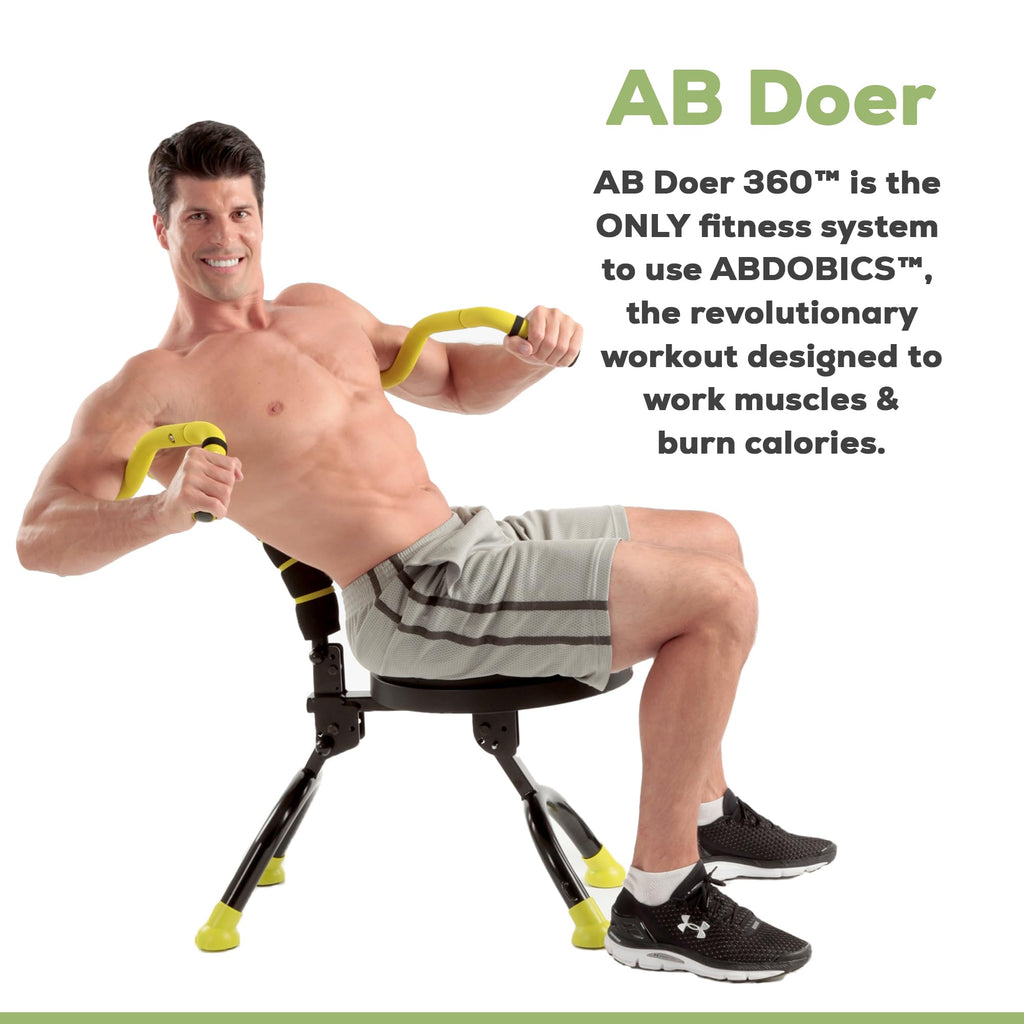 Ab Doer 360: 360 Fitness System Provides An Abdonimal And Muscle Activating Workout With Aerobics To Burn Calories Work Muscles
