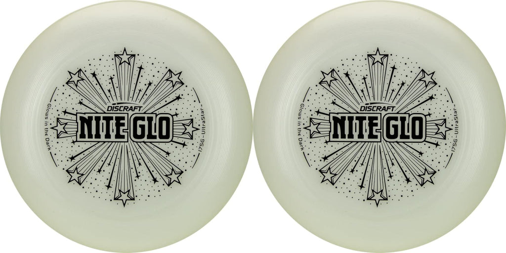 Discraft 175 Gram Ultra Star Sport Disc - 2 Pack (Glow & Glow)