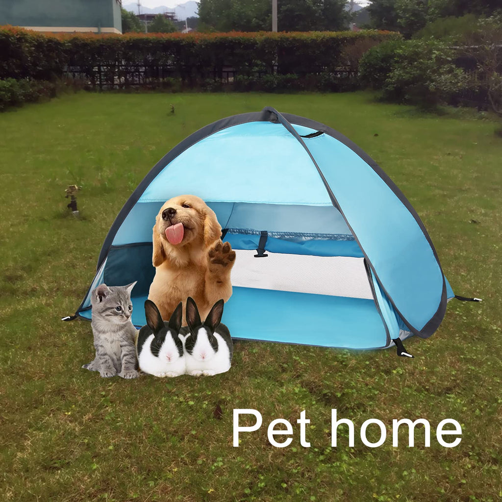 Pop Up Dog Beach Tent,Mini Head Tent,Can Be Fixed Small Dog Beach Sun Shelters Tent ,Shelter For Cat,Waterproof And Breathable M