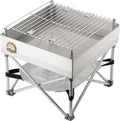 Fireside Outdoor Trailblazer Pop-Up Fire-Pit 12X12 - Camp Stove, Portable Fire Pits For Outside Wood Burning Stove, Portable Gri