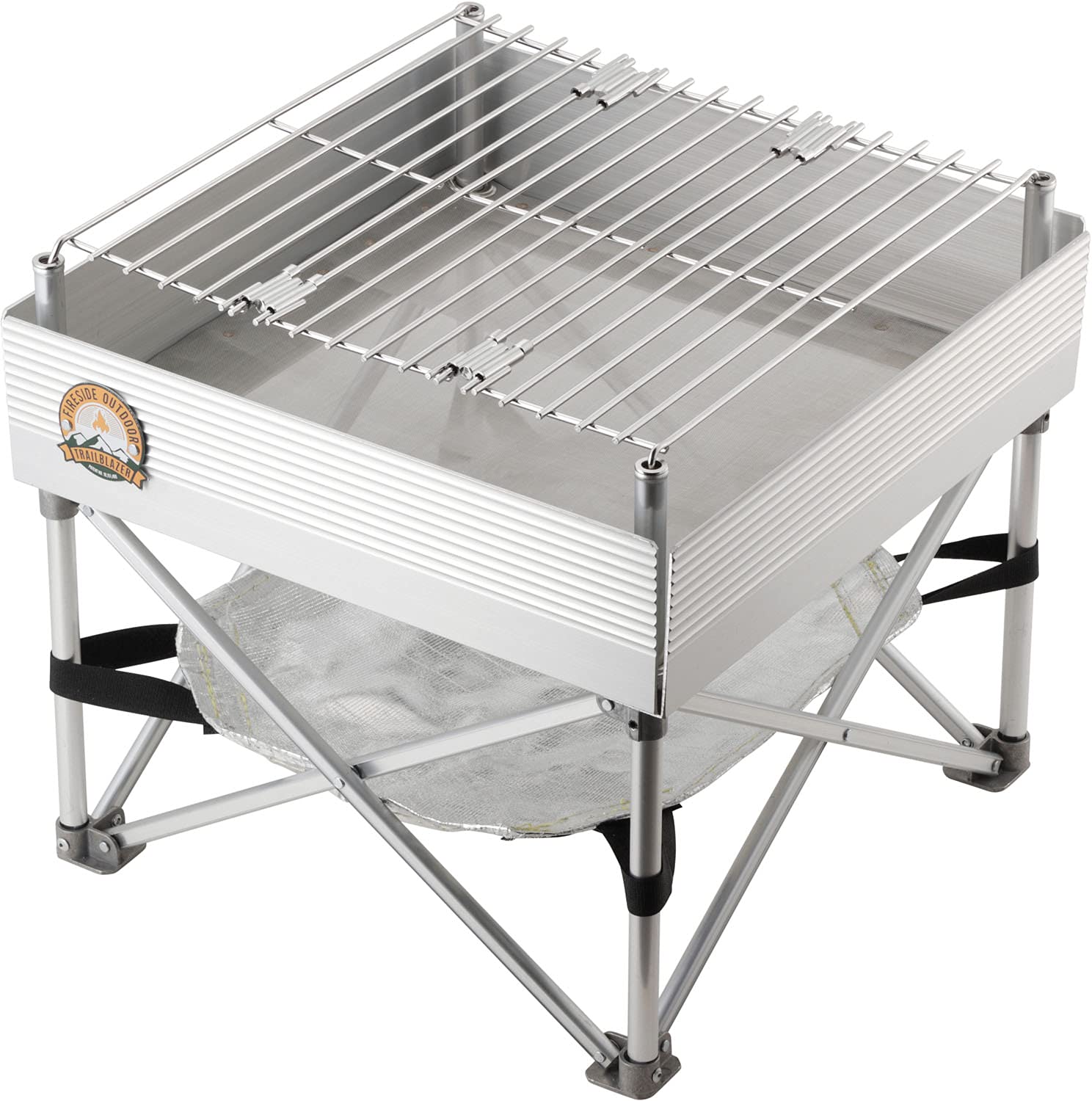 Fireside Outdoor Trailblazer Pop-Up Fire-Pit 12X12 - Camp Stove, Portable Fire Pits For Outside Wood Burning Stove, Portable Gri