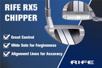 Rife Rx5 Chipper Big Tall Xl +1'' Longer Than Mens Standard Length 37 Degree Right Handed New Golf Club