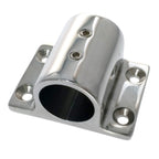 Nrc&Xrc Pair Marine Boat Hand Rail Fitting 316 Stainless Steel 90 Degree Stanchion Rectangle Base Mount Hand Rail Fitting For 1I
