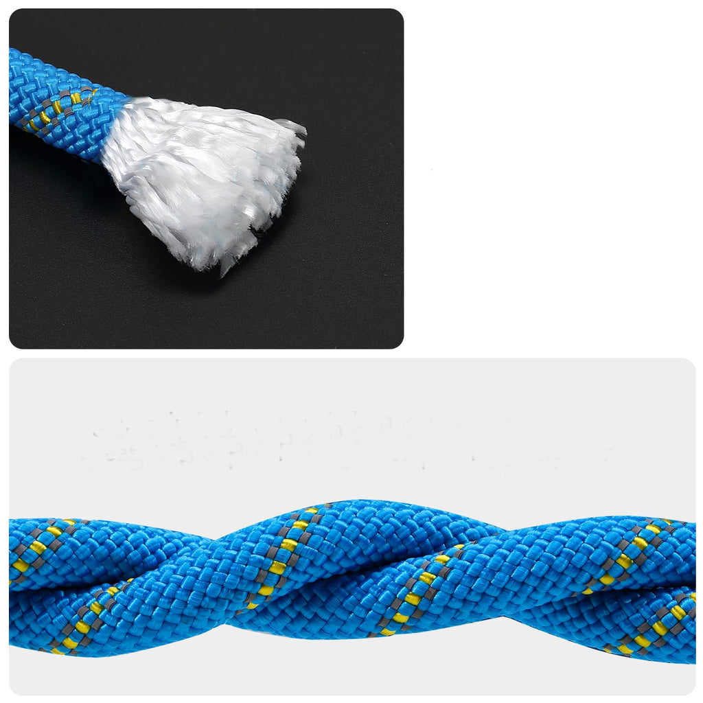 Northpada 10Mm 20Meter Climbing Rope Nylon Rock Static Outdoor Boat Anchor Marine Rope Dock Lines Arborist Rope Hoist Rigging Li