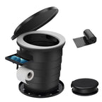 Triptips 2025 Upgrade Retractable Portable Toilet Foldable With Soft Cushion Height Adjustable Travel Toilet For Car Camping Toi