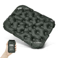 Portable Inflatable Seat Cushion, Lightweight Camping Air Sitting Pad With Storage Bag And Repair Cloths, Waterproof Air Bleache