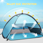 Pop Up Dog Beach Tent,Mini Head Tent,Can Be Fixed Small Dog Beach Sun Shelters Tent ,Shelter For Cat,Waterproof And Breathable M