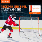 Vevor Street Hockey Net Indoor Outdoor Steel Hockey Goal Set 72''X48''