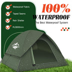 Tents For Camping 3-4 Person With Rainfly, Camping Tents Waterproof Windproof, Not Crowded For 2 Person Camping Tent, Outdoor Do
