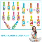 Unique Kids Jumbo Bowling Set For Toddlers  Active Party Game For Kids  Educational Indoor And Outdoor Toy For Boys And Girls Ag