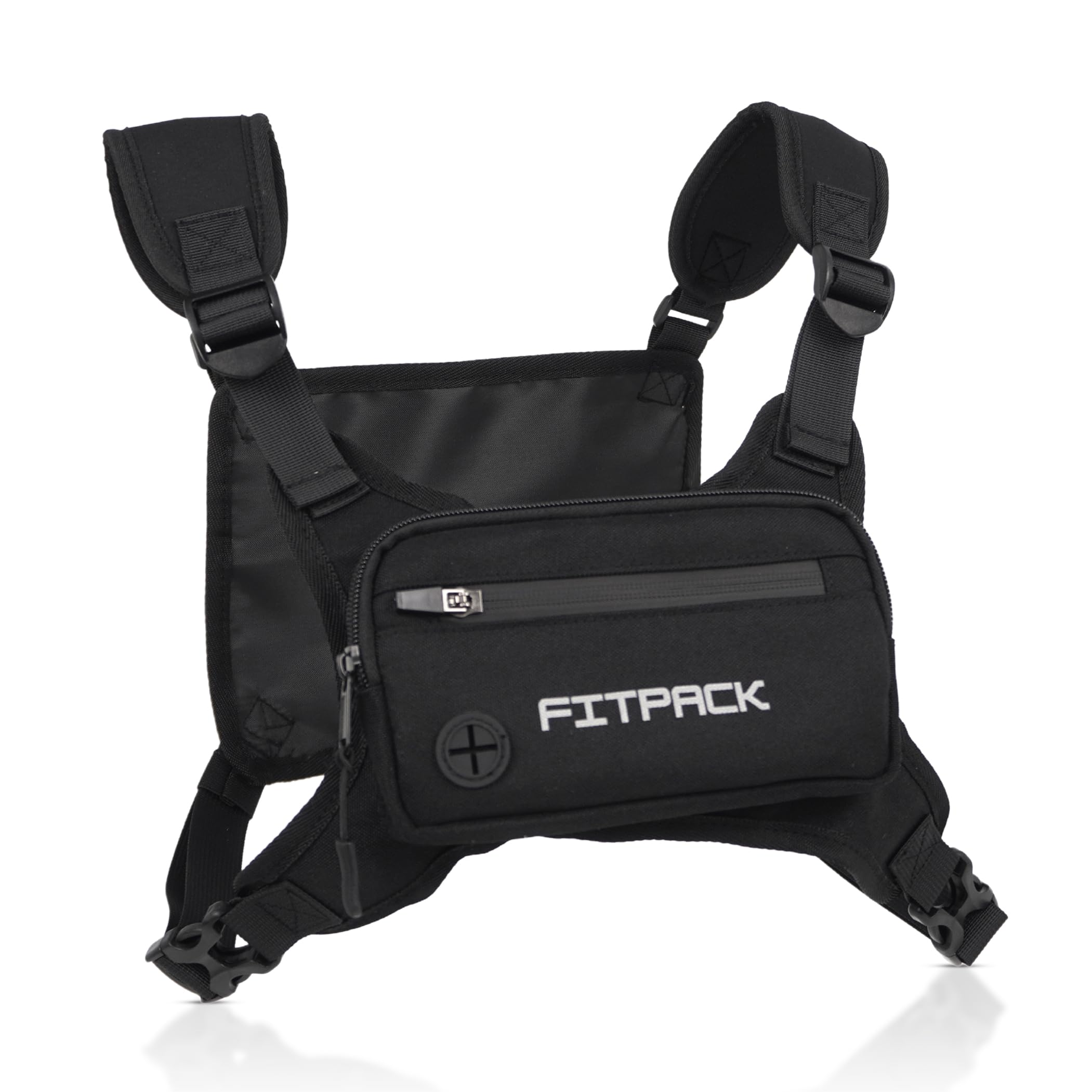 Running Vest for Men & Women, Lightweight Chest Bag for Phone Holder and Storage Vest, Water Resistant Cross Body Pack Running w