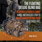 Alps Outdoorz Deluxe Floating Blind Bag - Standard Size, Mossy Oak Shadow Grass Habitat - Waterproof Hunting Duffel Bag, With Re