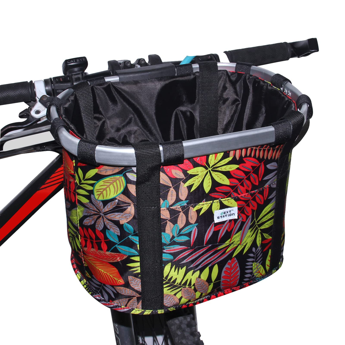 Next Station Bike Basket for Women, Bicycle Handlebar Basket for Small Dog Cat, Easy Install and Quick Release MultiPurpose Pic