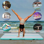 Dairtrack Air Tumbling Mat,Tumble Track 10Ft/13Ft/16Ft/20Ft Inflatable Gymnastics Air Mat For Gymnastics Training/Home Use/Gym/C