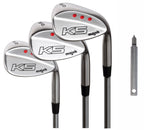 Majek Golf +1 Inch Over Big & Tall Mens Wedge Set: 52? Gap (Gw), 56? Sand (Sw), 60? Lob (Lw) Regular Flex (Tall 60''+ / +1''Over