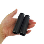 Zelerdo 2 Pairs Aluminum Alloy Bike Pegs For Mountain Bike Cycling Rear Stunt Pegs Fit 3/8 Inch Axles (Pure Black And Yellow, 10