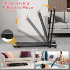 Howhai Walking Pad Treadmill With Incline, 2 In 1 Foldable Under Desk Treadmills For Home/Office, Portable Treadmill With App, B