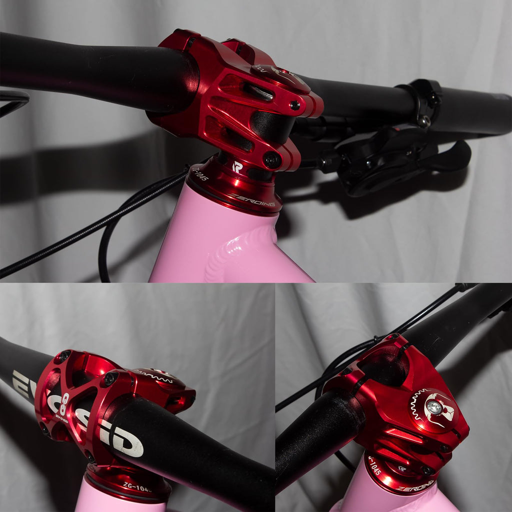 Evosid Mtb Stem 31.8 Stem Mountain Bike Stem Mountain Bike Handlebar Stem For Most Bike Road Bike Mtb Bmx (Black) (Red)