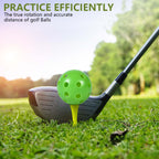 Kiseer 90 Pack Colorful Plastic Practice Golf Balls Airflow Hollow Training Golf Balls With Nylon Mesh Golf Ball Bags For Drivin