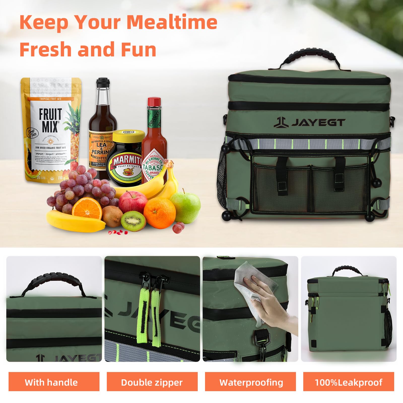 Kayak Cooler Behind Seat - Waterproof Cooler Bag Compatible With Lawn-Chair Seat Kayak,Kayak Accessories Camping Cooler, Portabl