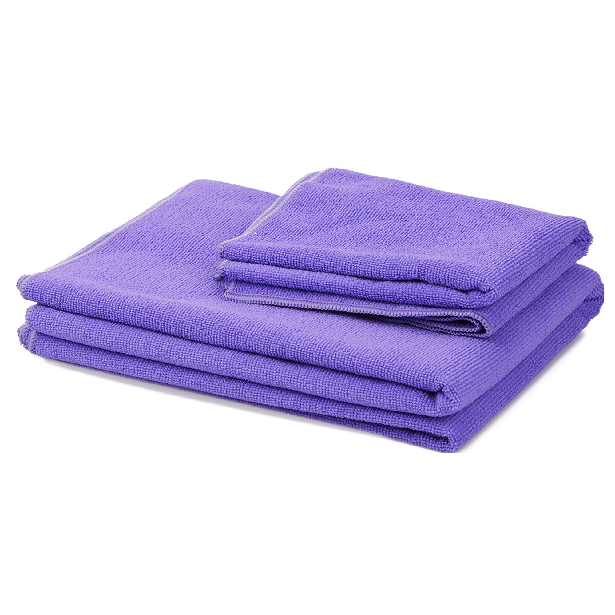 Balancefrom Goyoga 7-Piece Set - Include Yoga Mat With Carrying Strap, 2 Yoga Blocks, Hand Towel And Knee Pad (Purple, 1/2''-Thi