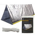 Emergency Survival Shelter Tent, 59 X 98.4Inch Waterproof 2-Person Mylar Thermal Shelter Tent For Hiking Camping (Silver)