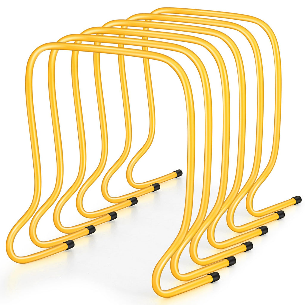 Leyndo 6 Pcs 20 '' Plyo Hurdles Training Equipment Practice Speed Hurdles Training Track Agility Soccer Football Basketball Base