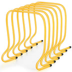 Leyndo 6 Pcs 20 '' Plyo Hurdles Training Equipment Practice Speed Hurdles Training Track Agility Soccer Football Basketball Base