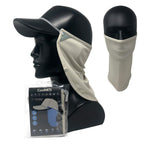 Coolnes - Uv Sun Protection Neck Drape Adjustable Multifunctional 2 In 1 Face Covering For Outdoor Fishing - Unisex Camel