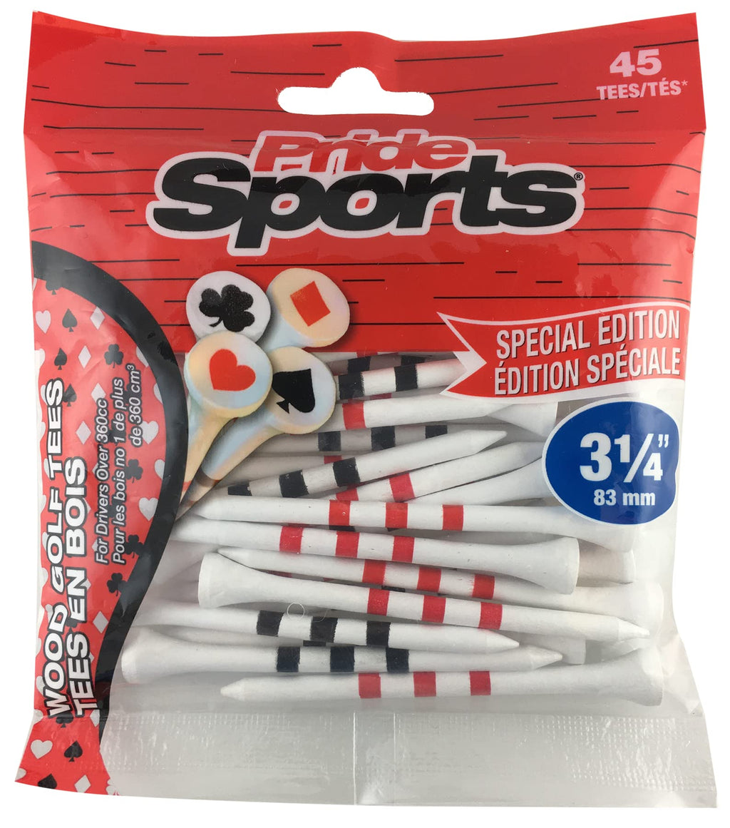 Pridesports 3-1/4'' Playing Card Tees, White (Ps31445C)