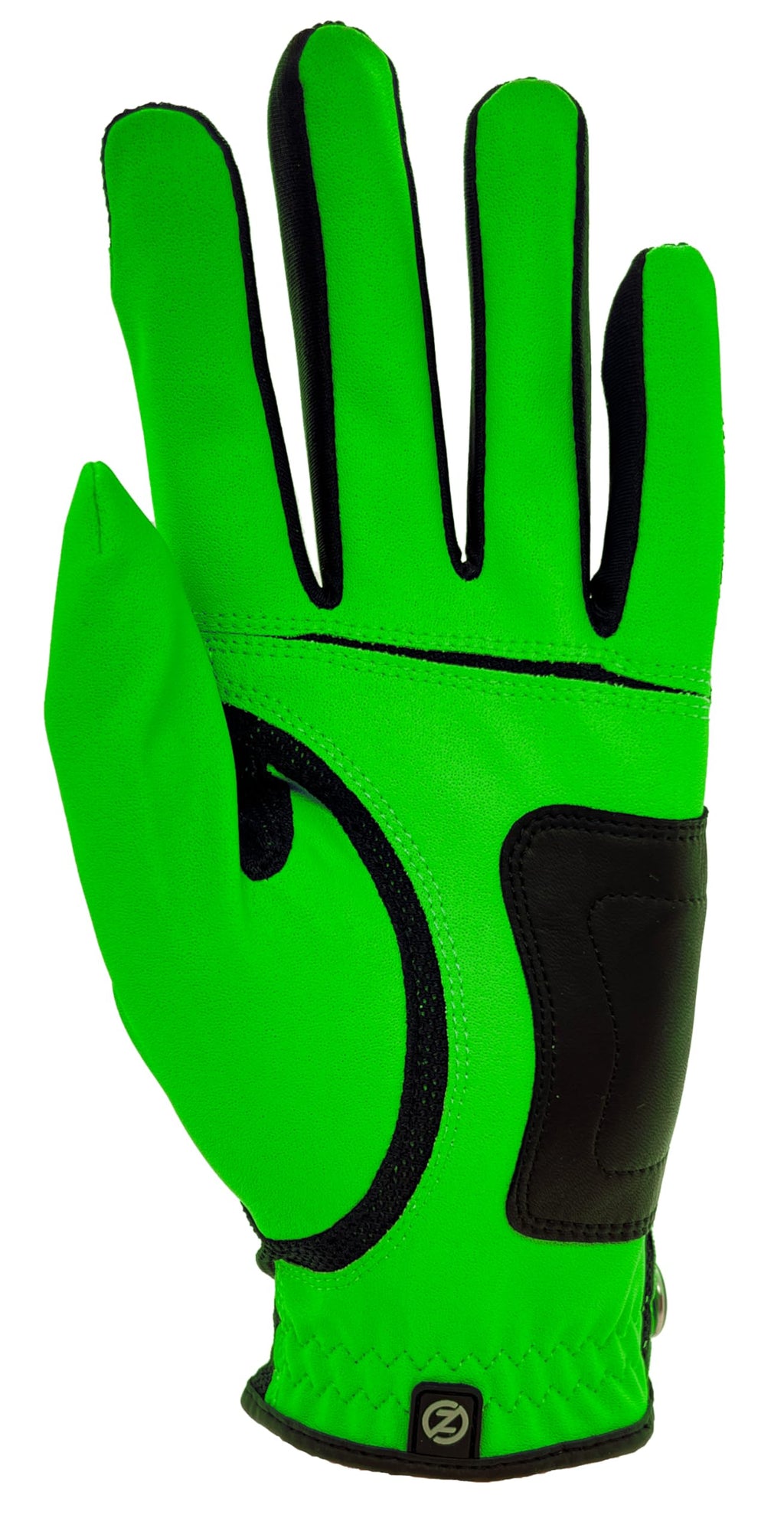 Zero Friction Mens Golf Gloves, Right Hand, One Size, Lime Green