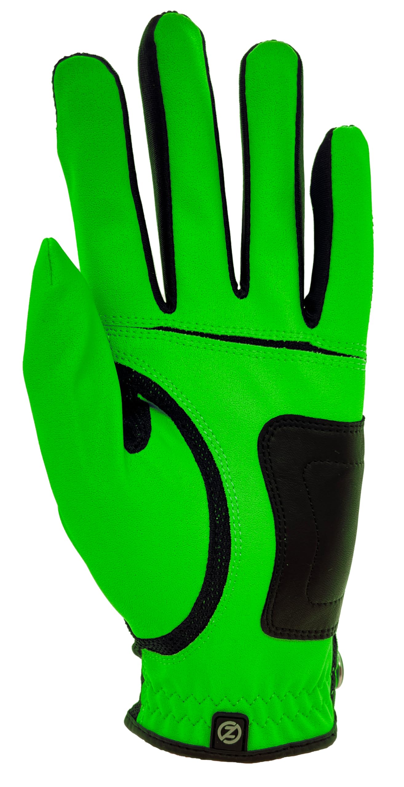 Zero Friction Mens Golf Gloves, Right Hand, One Size, Lime Green