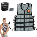 Hyperwear Hyper Vest PRO Unisex 10-Pound Adjustable Weighted Vest for Fitness Workouts, Large, Black/Silver