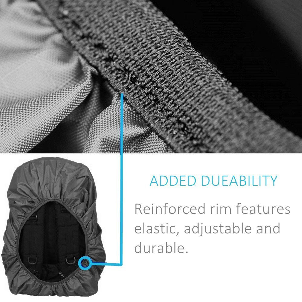 Joy Walker Waterproof Backpack Rain Cover For (15-90L), Upgraded Anti-Slip Cross Buckle Straps, Triple Strengthened Layers For H
