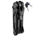 Kryptonite Folding Bike Lock, Compact Lightweight High Security Anti-Theft Foldable Bicycle Lock with 2 Keys and Mount for E-Bik
