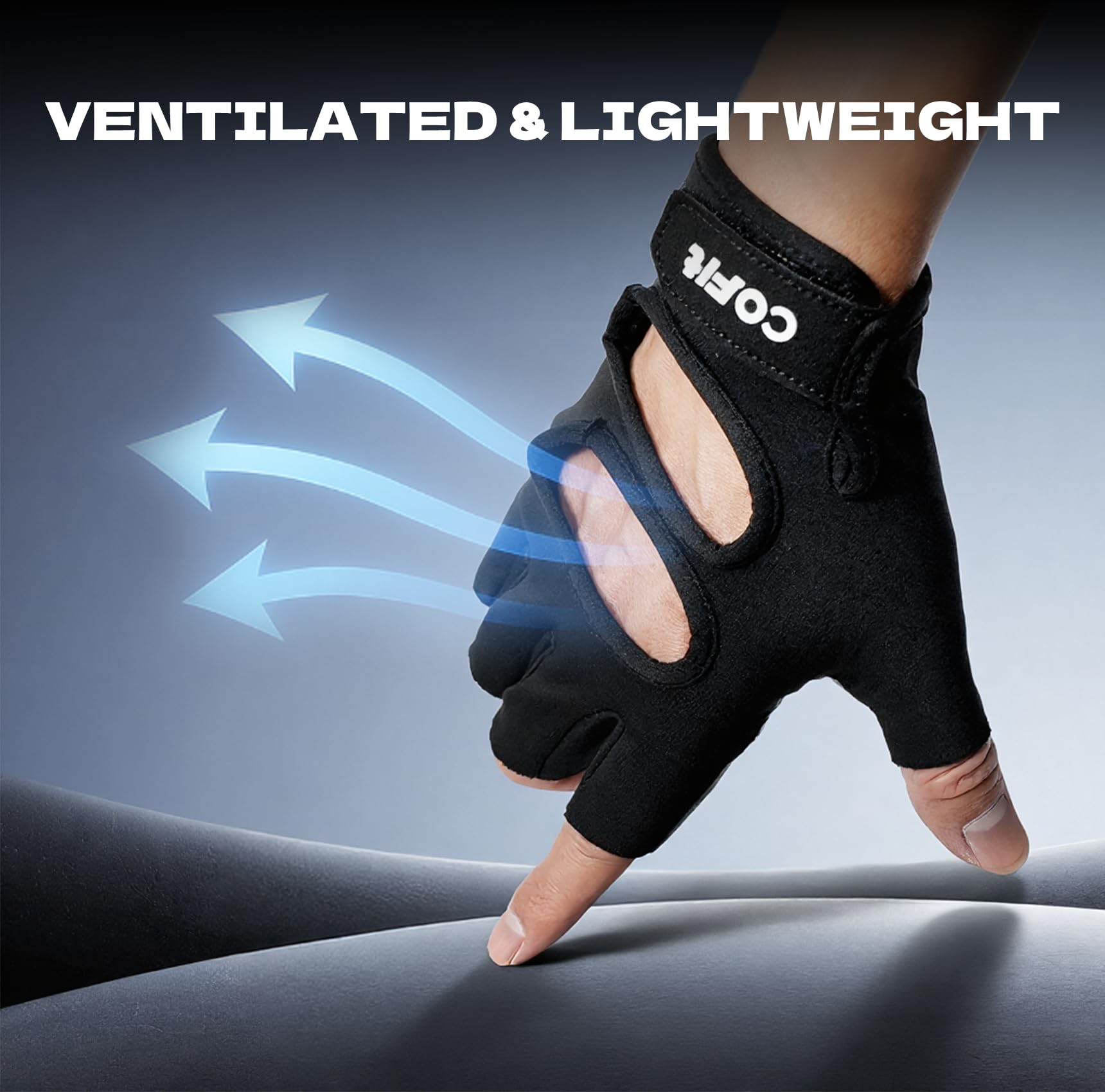 COFIT Gym Gloves for Men and Women, Breathable Anti-Slip Weight Lifting Gloves with Wrist Support and Palm Protection for Fitnes