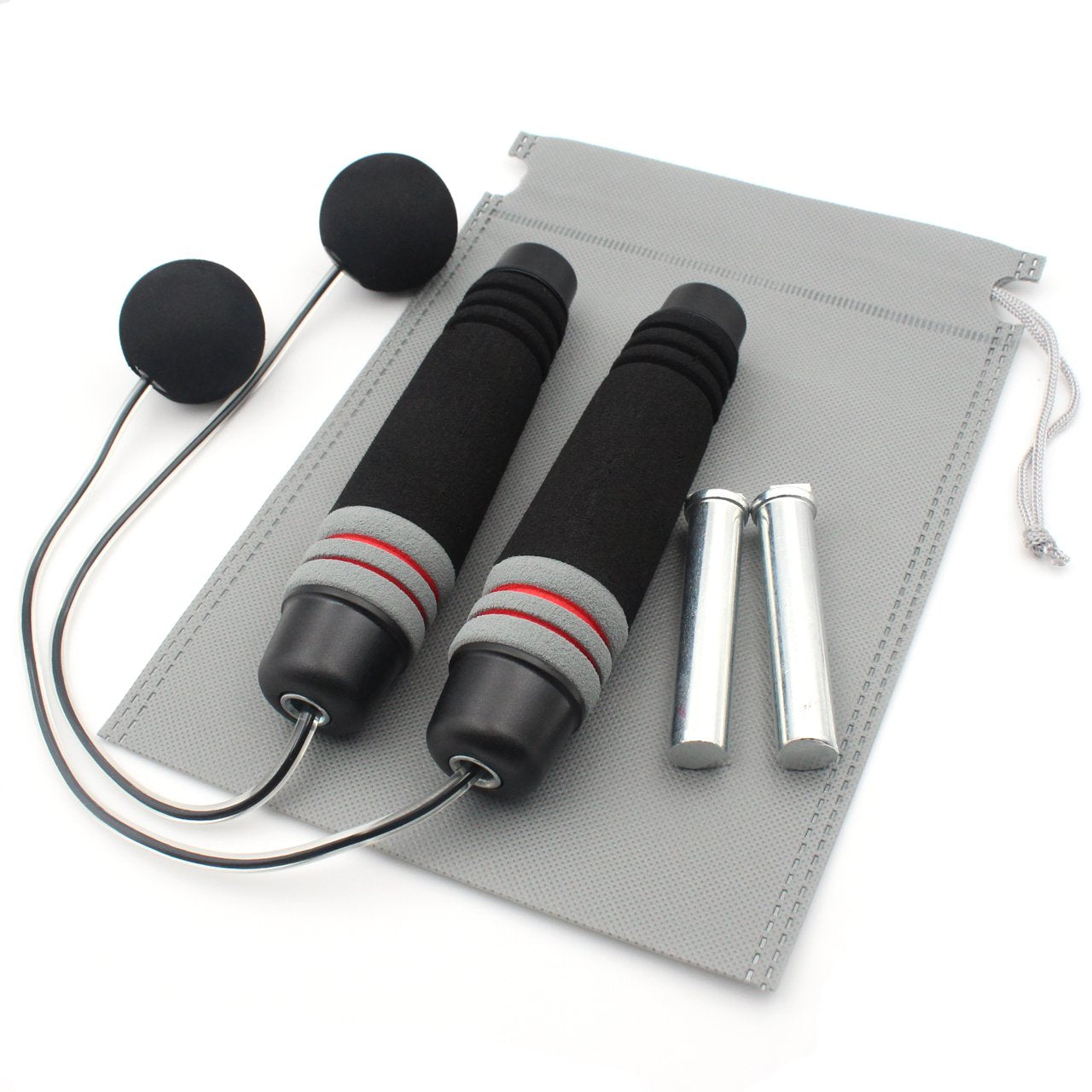 Benvo Weighted Ropeless Jump Rope Cordlee Speed Rope Skipping Rope For Double Unders, Exercise, Wod, Boxing, Mma Beachbody Train