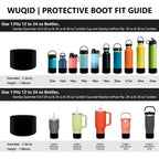 Protective Silicone Boot Sleeve For 12Oz-40Oz Hydro Sport Flask/Stanle Water Bottles Tumbler Anti-Slip Bottom Sleeve Cover For A