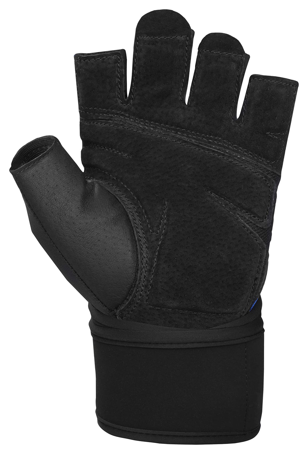 Harbinger Training Grip Wristwrap Weight Lifting Gloves, Unisex, Medium, Blue