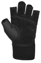 Harbinger Training Grip Wristwrap Weight Lifting Gloves, Unisex, Medium, Blue