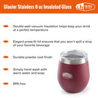 Gsi Outdoors Glacier Stainless Glass Cabernet 8 Oz