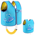 Pottwal Swim Vest for Kids - Swim Jacket for 2-3 Years (33-42 LBS) - Puddle Jumper with Adjustable Crotch Strap - Made of Neopre