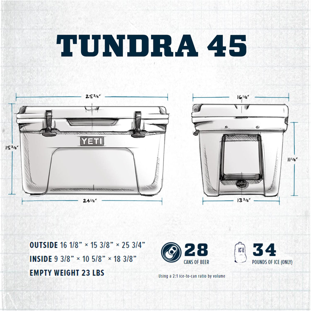 Yeti Tundra 45 Cooler, White