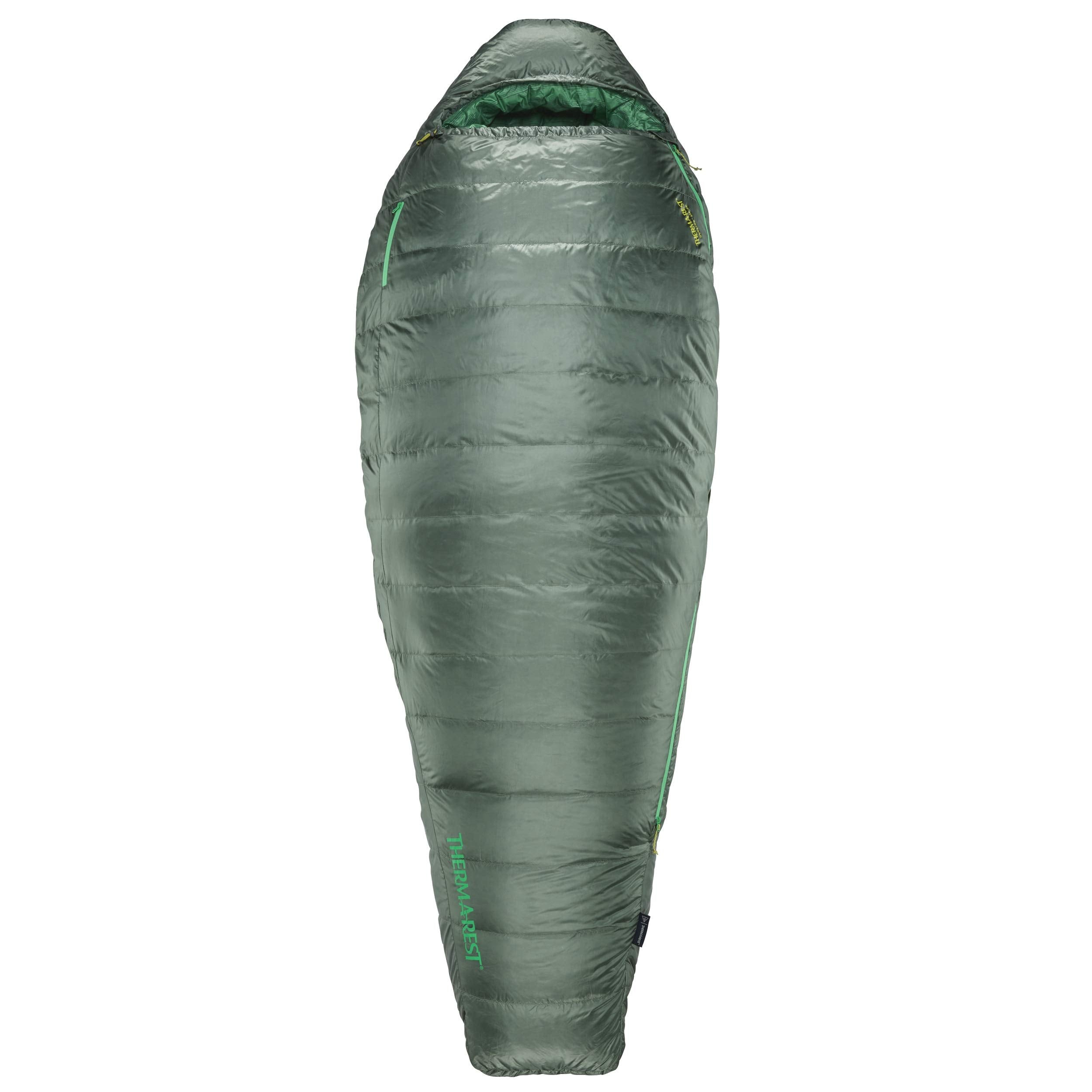 Therm-A-Rest Questar 32F/0C Lightweight Down Mummy Sleeping Bag, Regular, Balsam