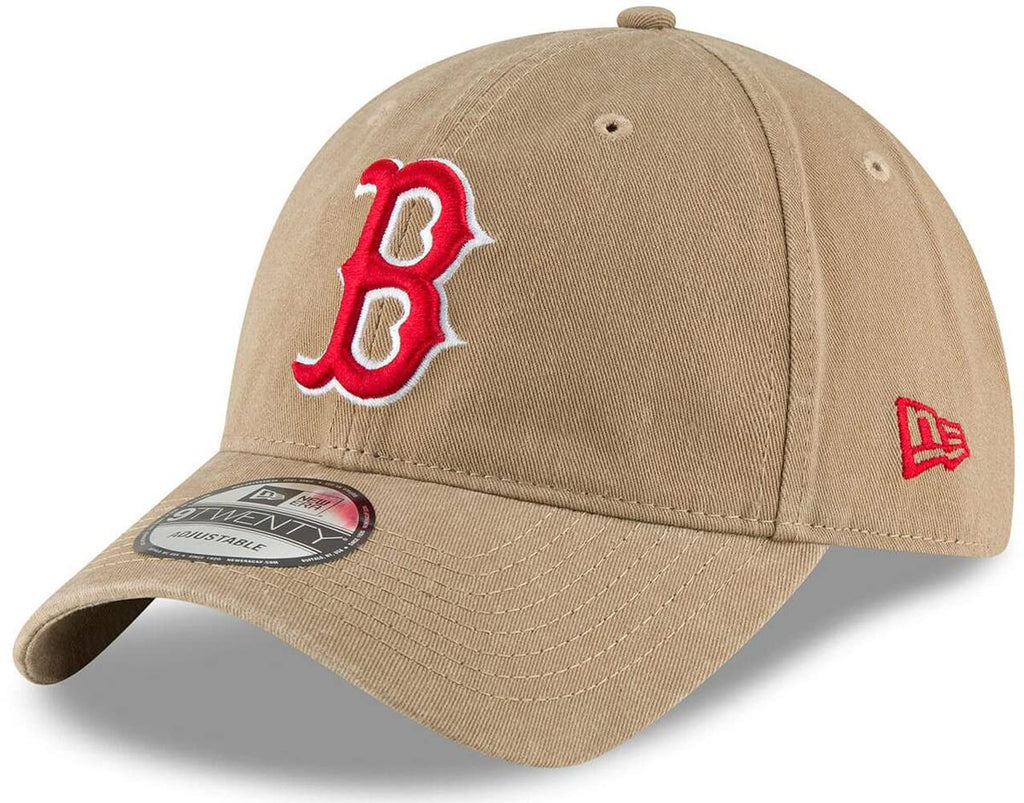 New Era Mlb Khaki Core Classic 9Twenty Adjustable Hat Cap One Size Fits All (Boston Red Sox Khaki)