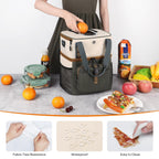 Maelstrom Lunch Box For Women, 20L Insulated Lunch Bag Men, Leakproof Double Deck Cooler Bag, Soft Lunch Cooler With Quick Acces