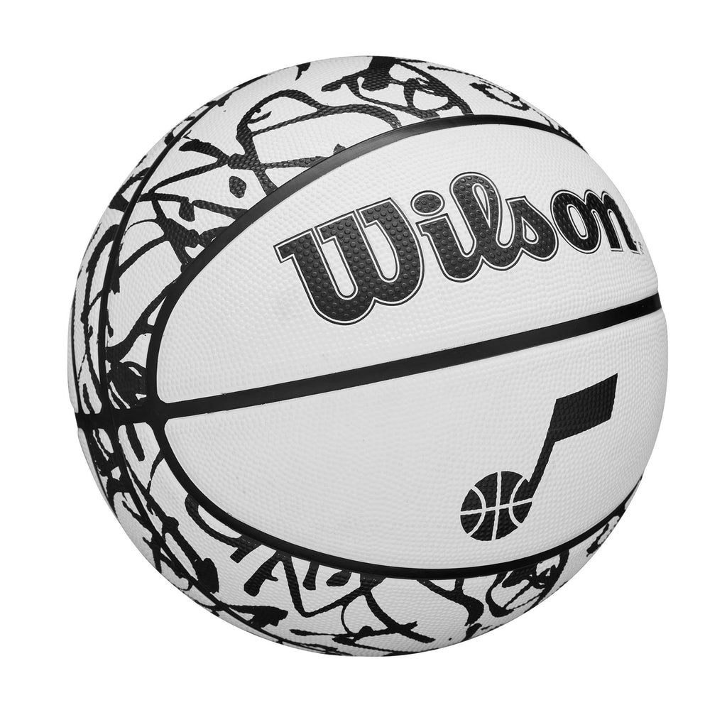 Wilson Nba Team Graffiti Basketball - Utah Jazz, Size 7-29.5''
