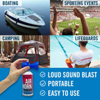 Air Horn Can For Boating & Safety Very Loud Canned Boat Accessories  Hand Held Fog Marine Air Horn For Boat Can Blow Horn Or Min
